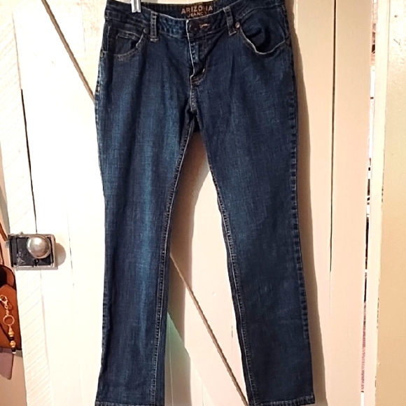 Arizona Jean Company Denim - Arizona Jean Company Blue Straight Leg Jeans Size 9 Short EUC.